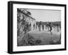 Residents of Italian Boystown Playing Soccer-null-Framed Photographic Print