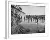 Residents of Italian Boystown Playing Soccer-null-Framed Photographic Print