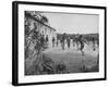 Residents of Italian Boystown Playing Soccer-null-Framed Photographic Print