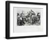 Residents of the Suburbs Arriving in Paris before the Prussians Besiege the City, 1870-Auguste Bry-Framed Giclee Print