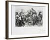 Residents of the Suburbs Arriving in Paris before the Prussians Besiege the City, 1870-Auguste Bry-Framed Giclee Print