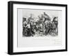 Residents of the Suburbs Arriving in Paris before the Prussians Besiege the City, 1870-Auguste Bry-Framed Giclee Print