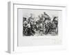 Residents of the Suburbs Arriving in Paris before the Prussians Besiege the City, 1870-Auguste Bry-Framed Giclee Print