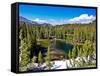 Residual Snow Above Clark Lakes, Ansel Adams Wilderness, California, USA-Mark Williford-Framed Stretched Canvas