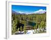 Residual Snow Above Clark Lakes, Ansel Adams Wilderness, California, USA-Mark Williford-Framed Photographic Print