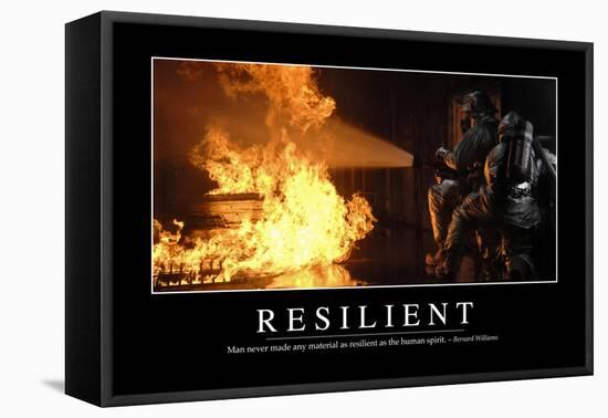 Resilient: Inspirational Quote and Motivational Poster-null-Framed Stretched Canvas