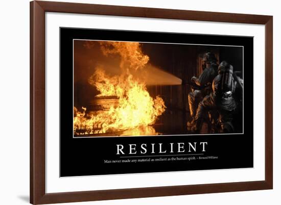 Resilient: Inspirational Quote and Motivational Poster-null-Framed Photographic Print