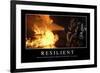 Resilient: Inspirational Quote and Motivational Poster-null-Framed Photographic Print