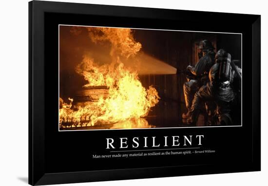 Resilient: Inspirational Quote and Motivational Poster-null-Framed Photographic Print