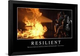 Resilient: Inspirational Quote and Motivational Poster-null-Framed Photographic Print