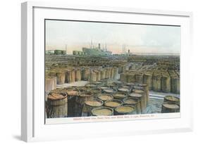 Resin Yard at Docks, Savannah, Georgia-null-Framed Art Print