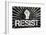 Resist Fist Political Graffiti Poster-null-Framed Poster