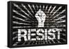 Resist Fist Political Graffiti Poster-null-Framed Poster