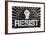 Resist Fist Political Graffiti Poster-null-Framed Poster