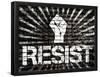 Resist Fist Political Graffiti Poster-null-Framed Poster