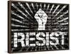 Resist Fist Political Graffiti Poster-null-Framed Poster