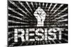 Resist Political-null-Mounted Poster