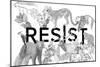 Resist-Stacy Hsu-Mounted Art Print