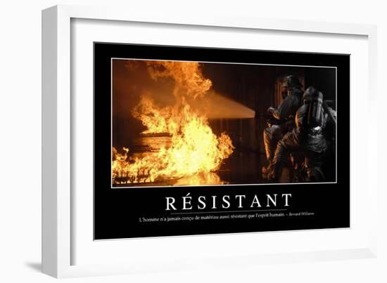 Résistance Aux Épreuves: Citation Et Affiche D'Inspiration Et Motivation-null-Framed Photographic Print