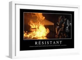 Résistance Aux Épreuves: Citation Et Affiche D'Inspiration Et Motivation-null-Framed Photographic Print