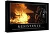 Resistente. Cita Inspiradora Y Póster Motivacional-null-Stretched Canvas