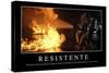 Resistente. Cita Inspiradora Y Póster Motivacional-null-Stretched Canvas