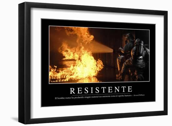 Resistente. Cita Inspiradora Y Póster Motivacional-null-Framed Photographic Print