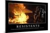 Resistente. Cita Inspiradora Y Póster Motivacional-null-Mounted Photographic Print