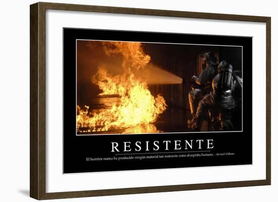 Resistente. Cita Inspiradora Y Póster Motivacional-null-Framed Photographic Print