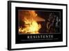 Resistente. Cita Inspiradora Y Póster Motivacional-null-Framed Photographic Print