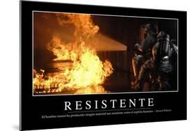 Resistente. Cita Inspiradora Y Póster Motivacional-null-Mounted Photographic Print