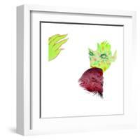 Resisting Nature-Shark Toof-Framed Art Print