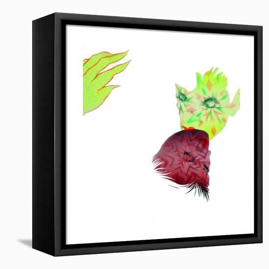 Resisting Nature-Shark Toof-Framed Stretched Canvas