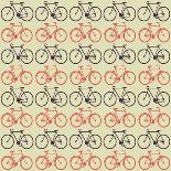 Vector Bicycle Pattern-resnak-Stretched Canvas