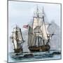Resolute and Four Other Ships Leaving England, Search for Franklin's Lost Arctic Expedition, 1852-null-Mounted Giclee Print