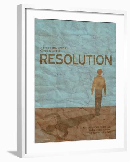 Resolution (Grapes Of Wrath) - Element of a Novel-Christopher Rice-Framed Art Print