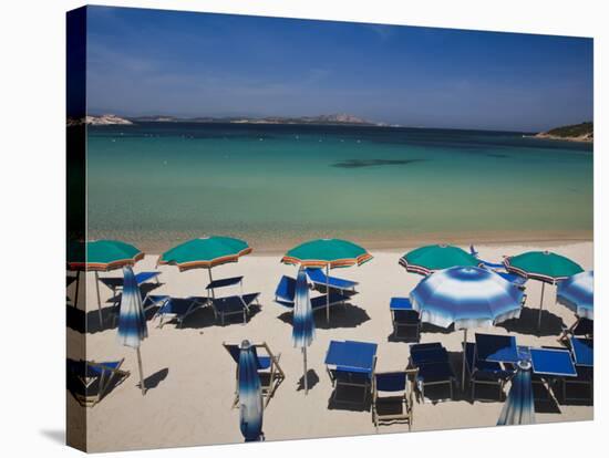 Resort Beach, Baja Sardinia, Sardinia, Italy-Walter Bibikow-Stretched Canvas