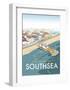 Resort of Southsea - Dave Thompson Contemporary Travel Print-Dave Thompson-Framed Art Print