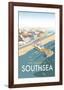 Resort of Southsea - Dave Thompson Contemporary Travel Print-Dave Thompson-Framed Giclee Print