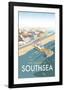 Resort of Southsea - Dave Thompson Contemporary Travel Print-Dave Thompson-Framed Giclee Print