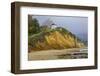 Resort on a cliff, Paradise Cove, Malibu, Los Angeles County, California, USA-Panoramic Images-Framed Photographic Print