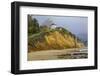 Resort on a cliff, Paradise Cove, Malibu, Los Angeles County, California, USA-Panoramic Images-Framed Photographic Print