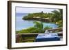 Resort on the Water, Roatan Island, Honduras-Keren Su-Framed Photographic Print