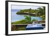 Resort on the Water, Roatan Island, Honduras-Keren Su-Framed Photographic Print