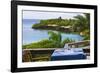 Resort on the Water, Roatan Island, Honduras-Keren Su-Framed Photographic Print