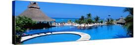 Resort Pool, Cancun, Mexico-null-Stretched Canvas