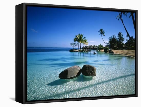 Resort Tahiti French Polynesia-null-Framed Stretched Canvas