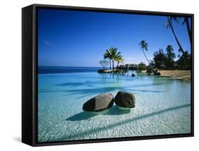 Resort Tahiti French Polynesia-null-Framed Stretched Canvas