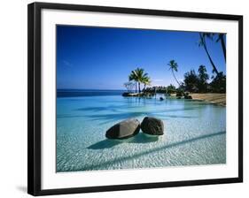 Resort Tahiti French Polynesia-null-Framed Premium Photographic Print