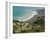 Resort Town and View of Adriatic Sea, Fossacesia Marina, Abruzzo, Italy-Walter Bibikow-Framed Premium Photographic Print